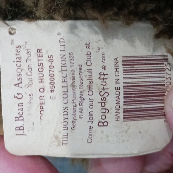 Large Boyds Bear 30" Cooper Q. Hugster #500070-05 RARE - Picture 6 of 7